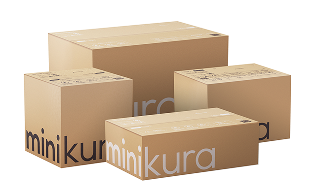 専用ボックスにつめて、送る
