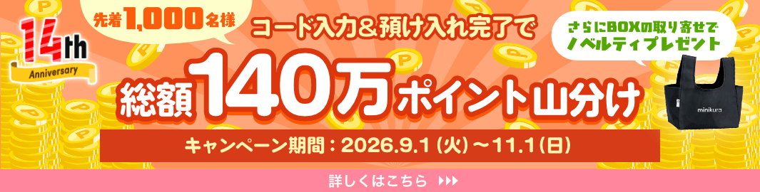 大きい荷物におすすめ! 保管料が実質3ヵ月無料